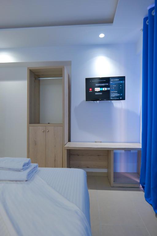 Postel nebo postele na pokoji v ubytování Sea View Hotel