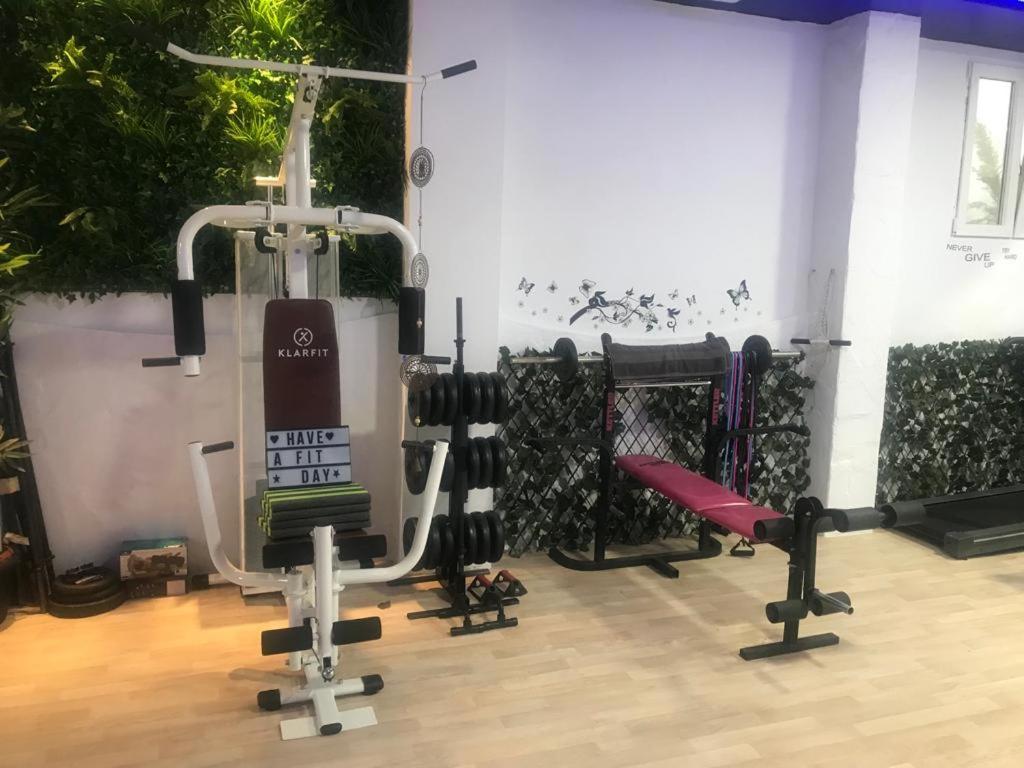 Fitness centrum a/nebo fitness zařízení v ubytování ViNALUX