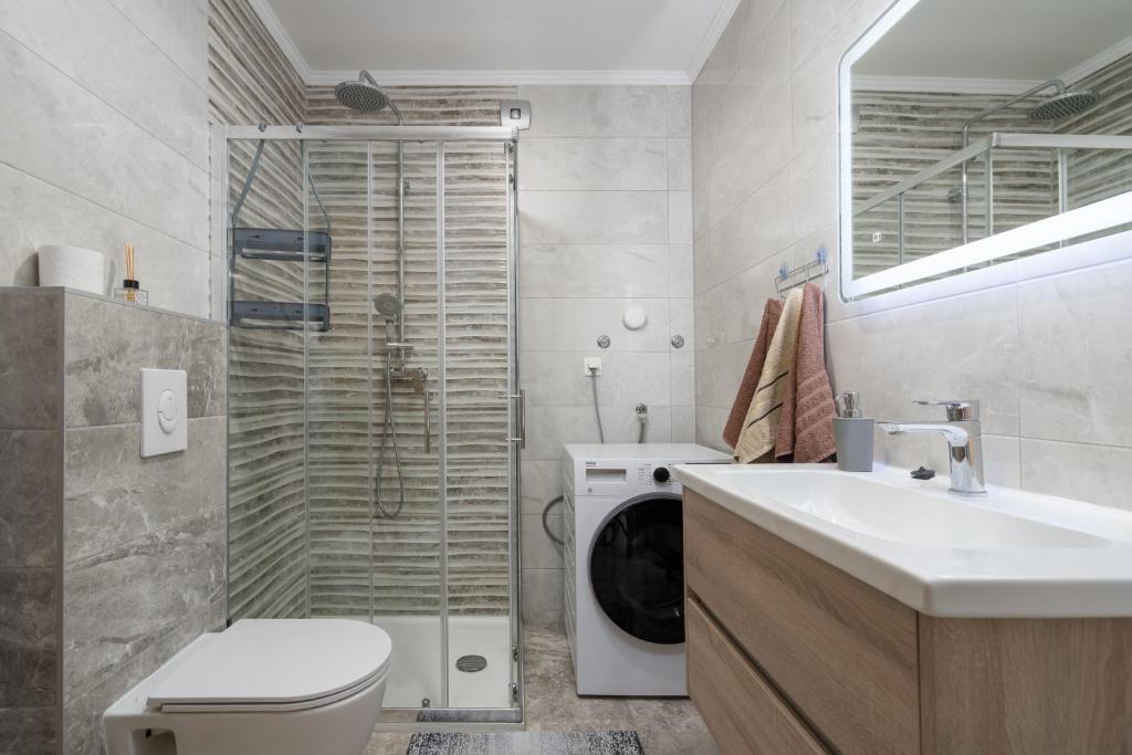 Koupelna v ubytování Apartmani Villa Ruby
