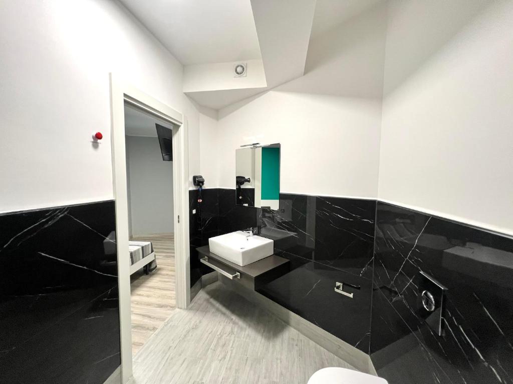 Koupelna v ubytování Siclari B&B-Rooms&Suite
