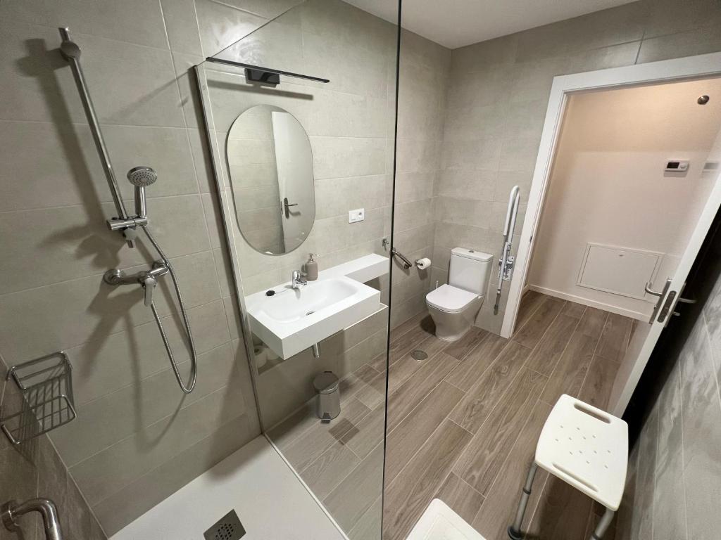 Koupelna v ubytování Palacio de Cambre