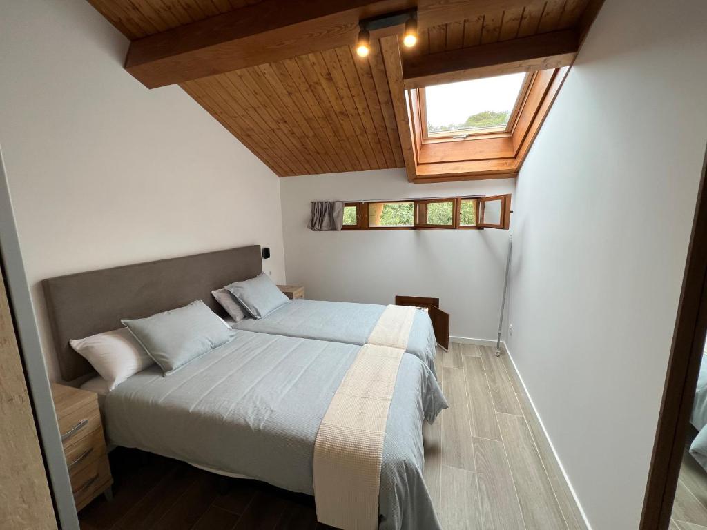 Postel nebo postele na pokoji v ubytování Palacio de Cambre