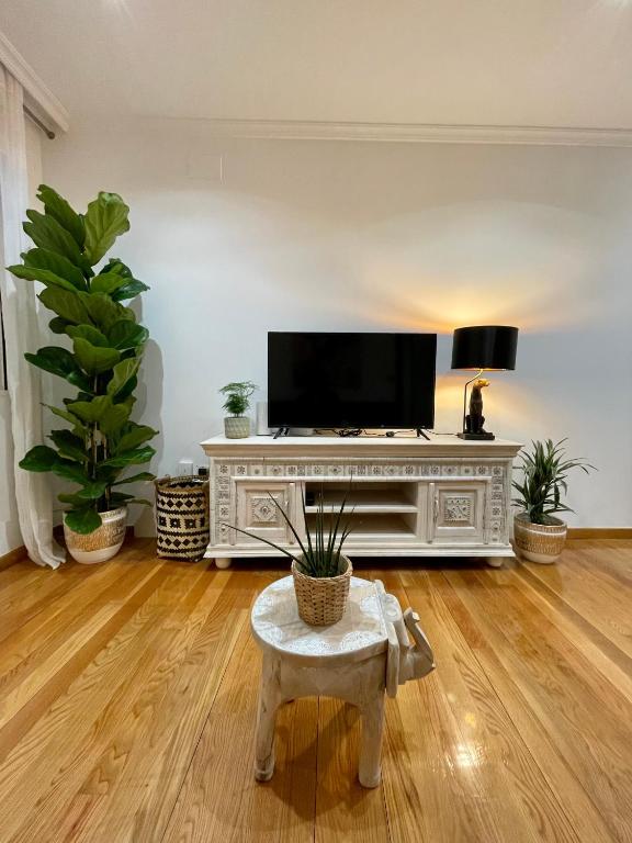 A television and/or entertainment centre at A Das Marias GALLERY