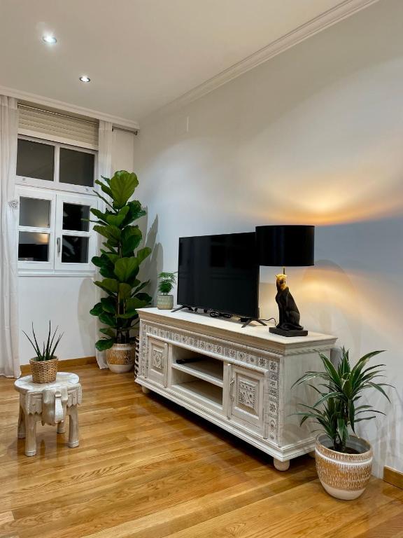 A television and/or entertainment centre at A Das Marias GALLERY