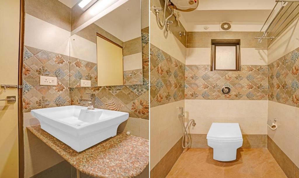 Koupelna v ubytování Treebo Indrapuri Hotel & Resort, Siliguri Junction