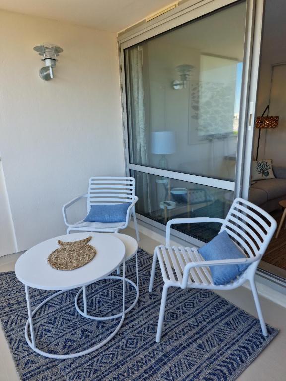 Balkón alebo terasa v ubytovaní La Terrasse sur le port - La Rochelle