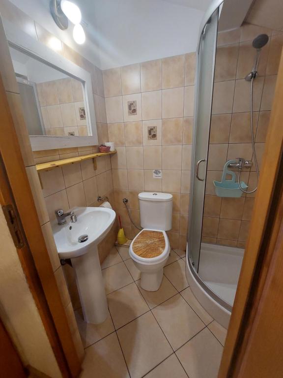 Koupelna v ubytování Pokoje Gościnne "Justyna" - Podlesice 34