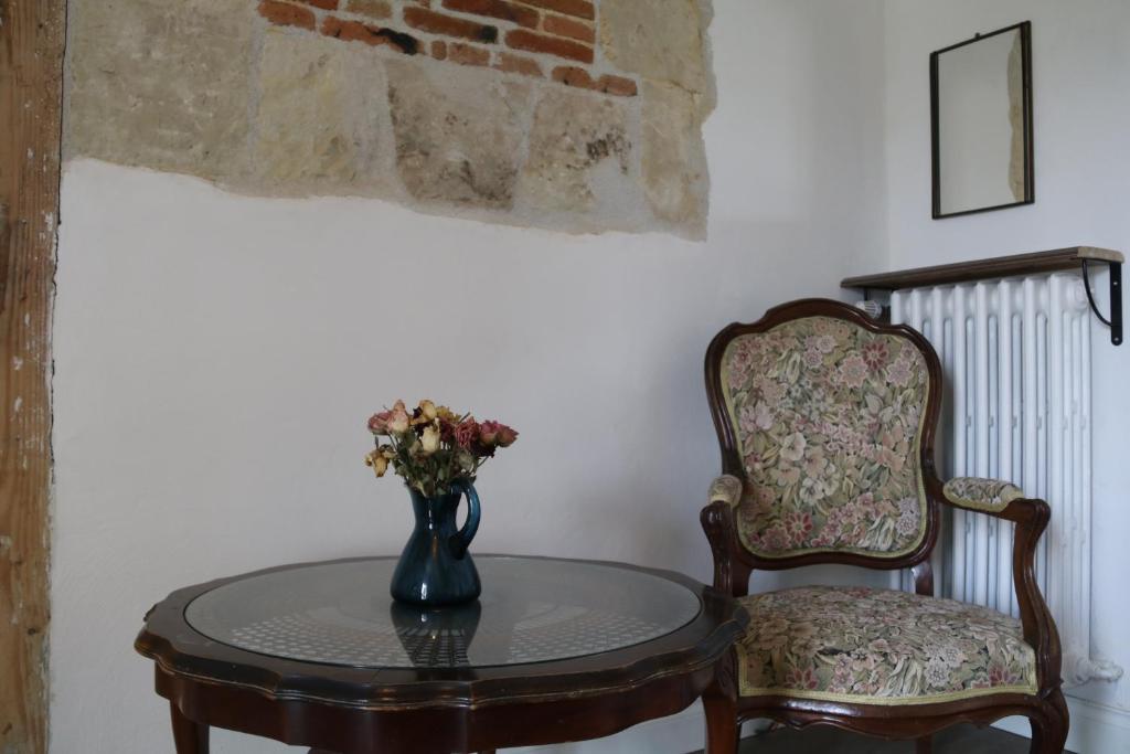 Posezení v ubytování Manoir du Taillis