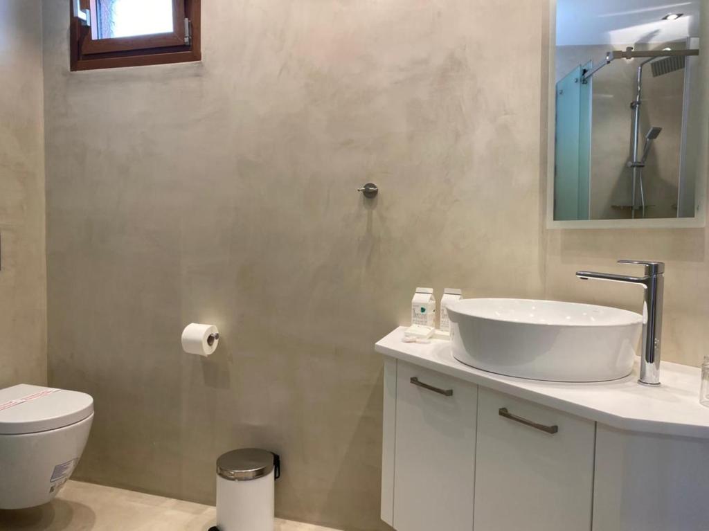 Koupelna v ubytování Magic Hotel