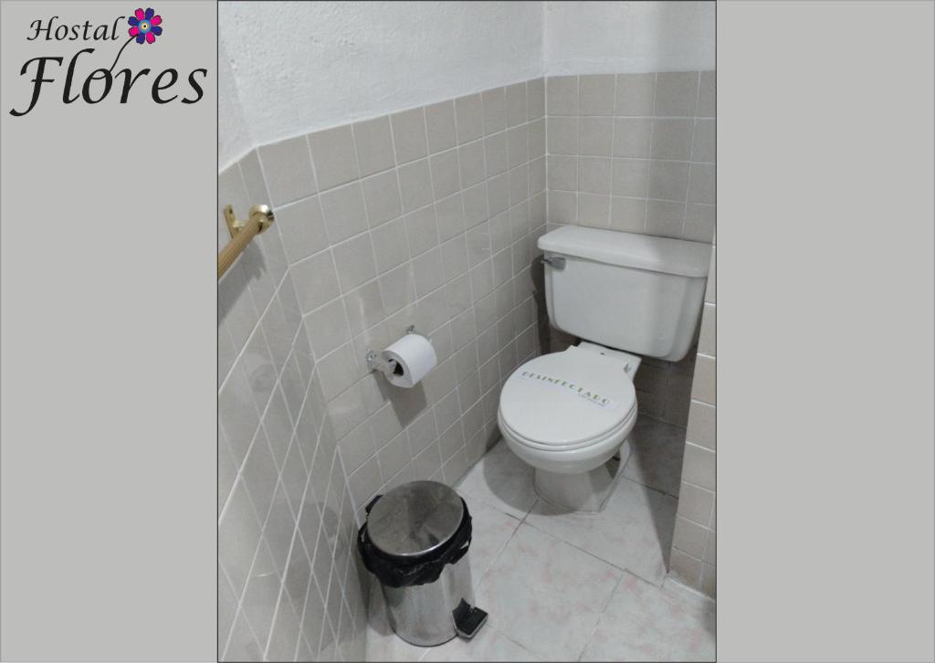 Koupelna v ubytování Hostal Flores