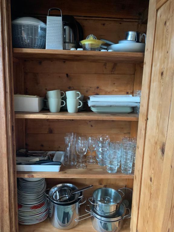 Kuchyň nebo kuchyňský kout v ubytování B&B Dolomiti