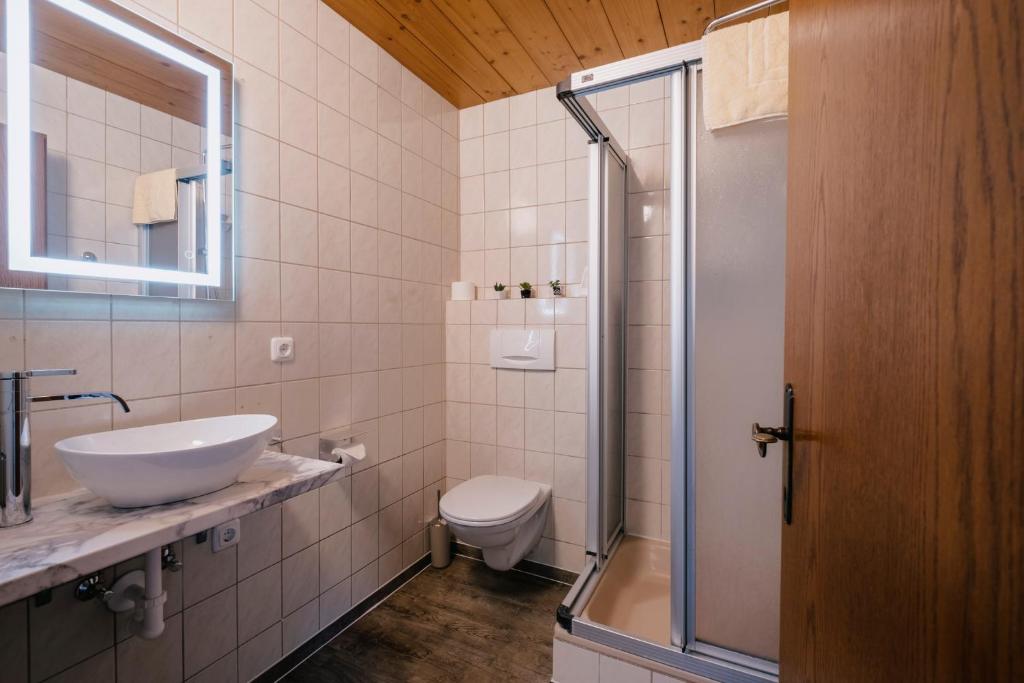 Kúpeľňa v ubytovaní Kaiser Apartments