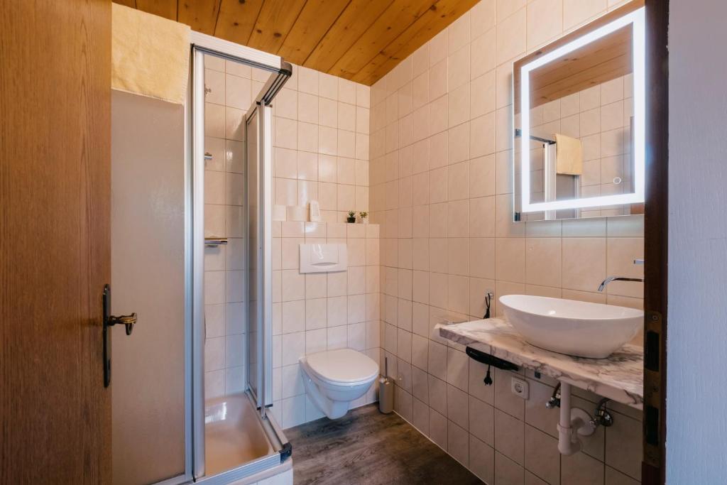 Kúpeľňa v ubytovaní Kaiser Apartments
