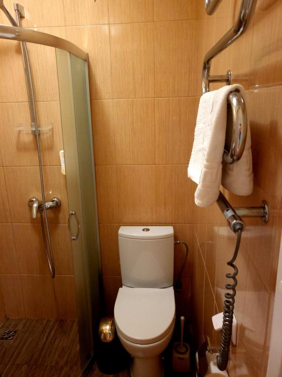 Koupelna v ubytování Guest house POILSIS JUMS