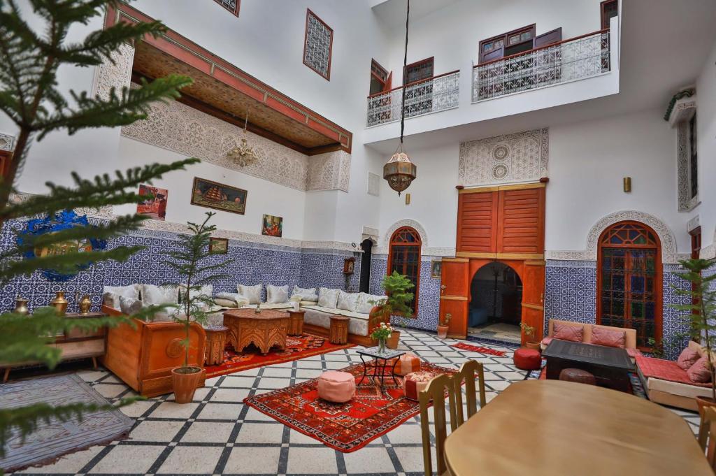 Posezení v ubytování Riad Dar Jeanne