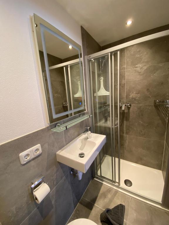 Kúpeľňa v ubytovaní Haus Pregenzer
