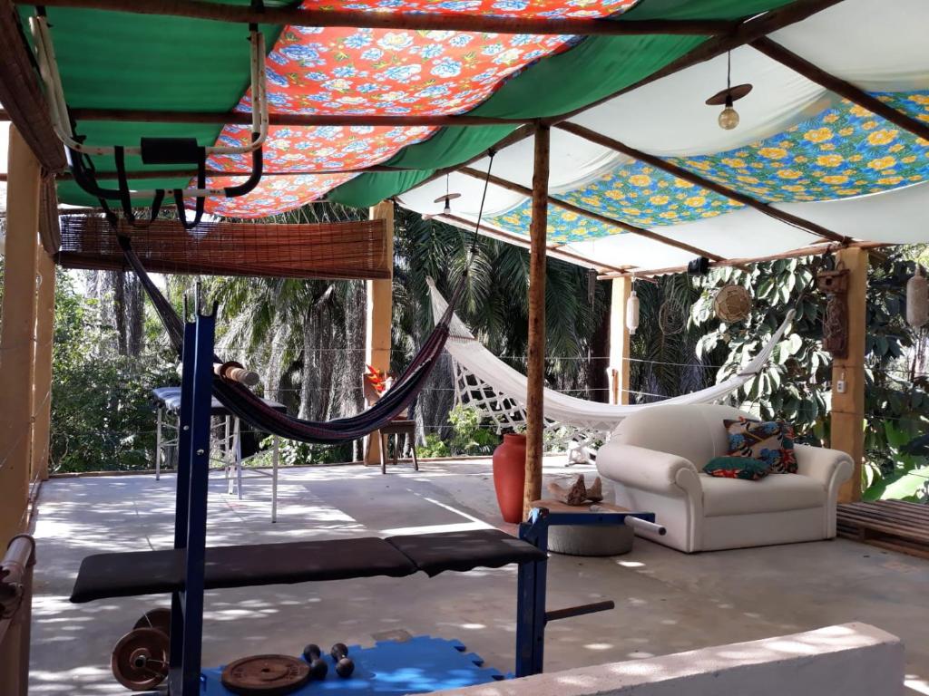 Posezení v ubytování Eco Hostel Bosque di Barro