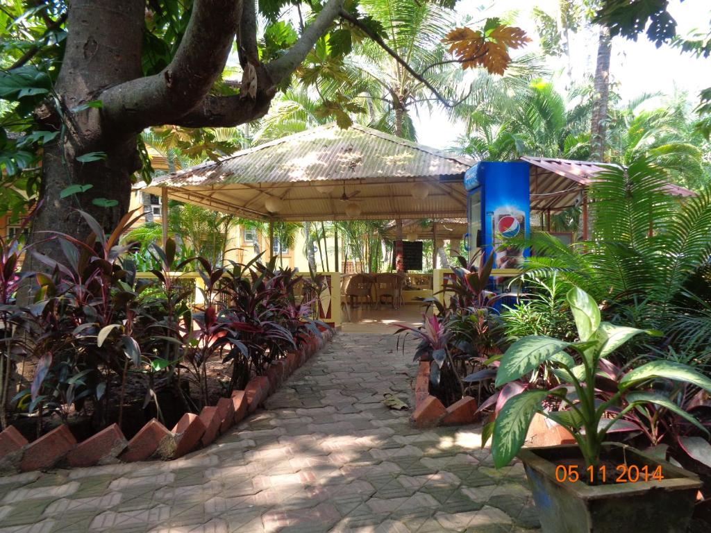 Zahrada ubytování Palolem Guest House