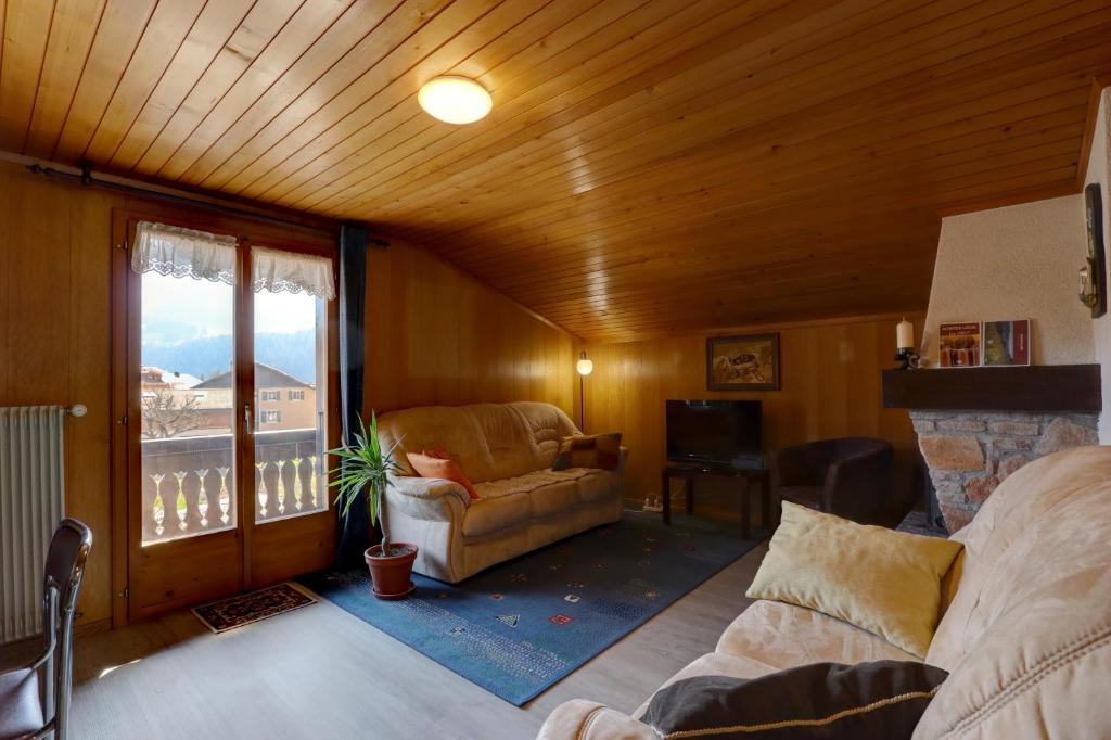 Posezení v ubytování Appartement Les Cascades