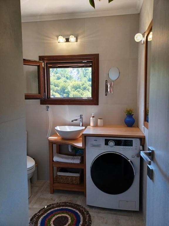 Koupelna v ubytování Rodanthe's Guest House