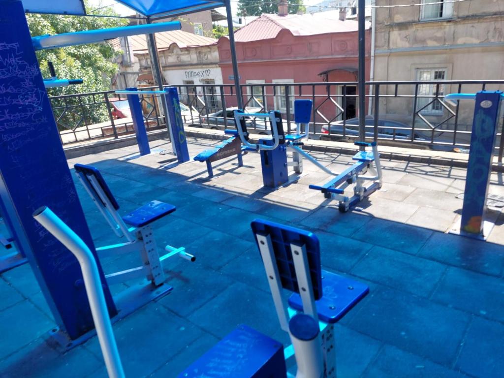 Fitness centrum a/nebo fitness zařízení v ubytování Buddha apartment