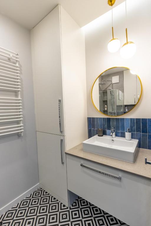 Kúpeľňa v ubytovaní Home Apartament Metro Młociny 97