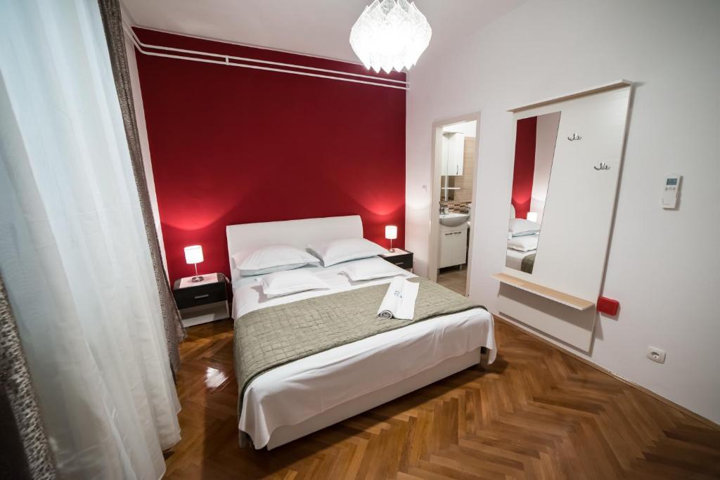 Posteľ alebo postele v izbe v ubytovaní Villa Magdalena, Biograd na Moru