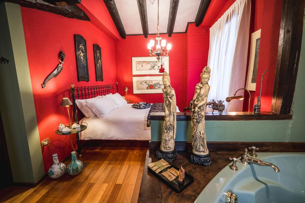Posteľ alebo postele v izbe v ubytovaní Country House La Bursch