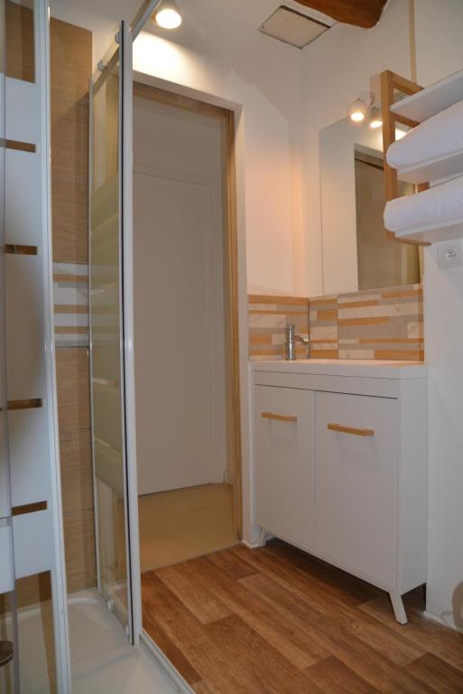 Koupelna v ubytování DNJ Appart Hotel