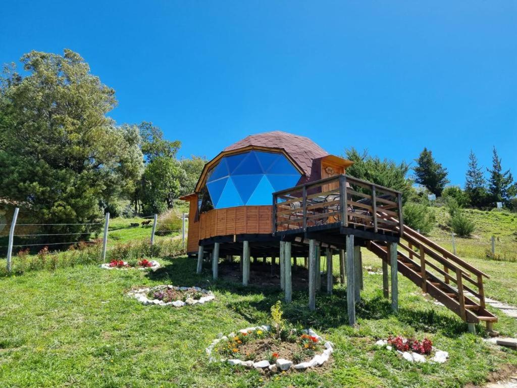 Zahrada ubytování Domos Lago Muisca Chia