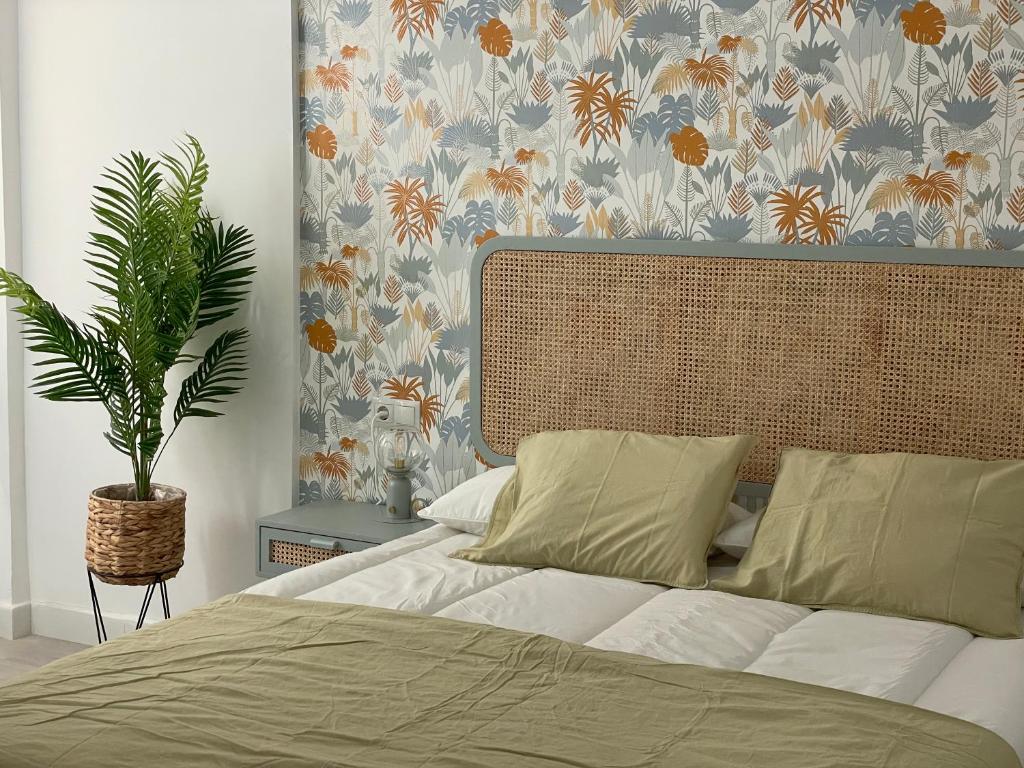 Posteľ alebo postele v izbe v ubytovaní LUMINOSO APARTAMENTO RECIÉN REFORMADO