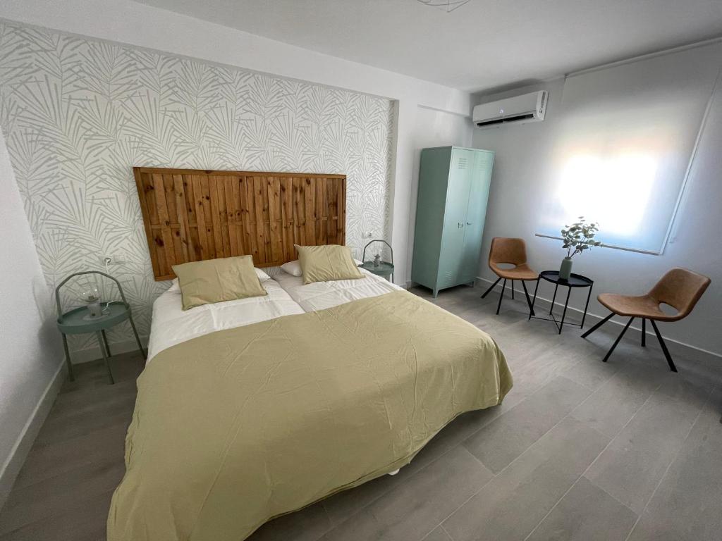 Posteľ alebo postele v izbe v ubytovaní LUMINOSO APARTAMENTO RECIÉN REFORMADO