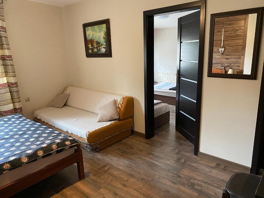 Postel nebo postele na pokoji v ubytování Privat FoRest