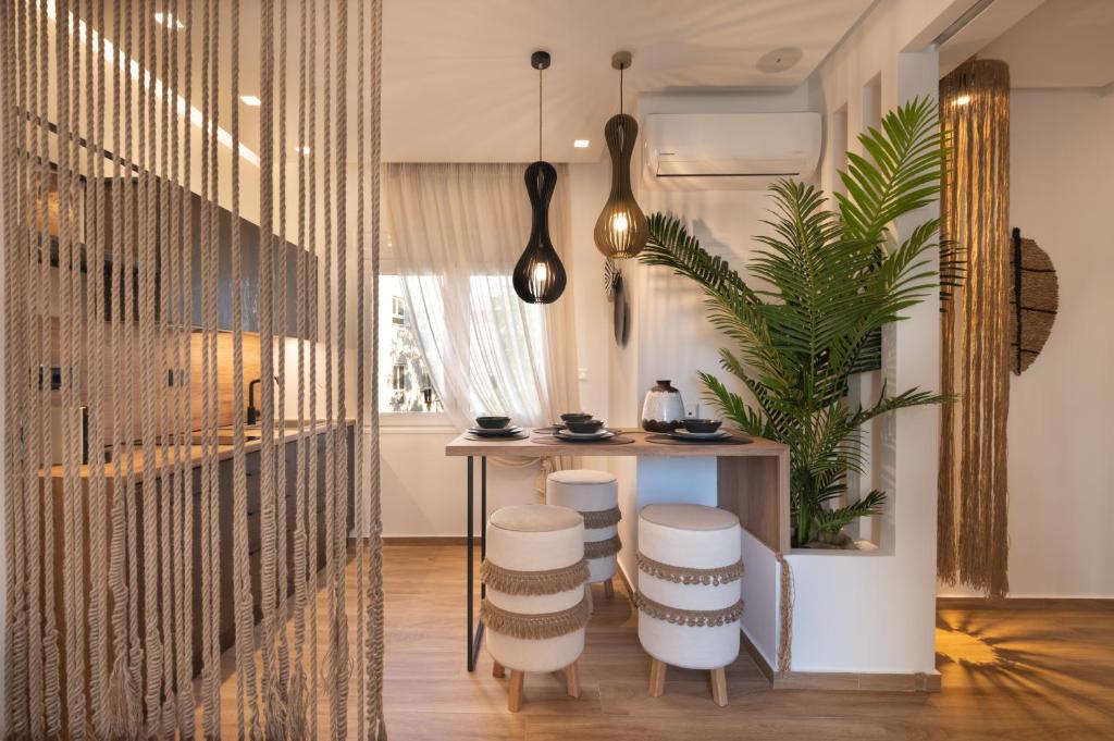 A kitchen or kitchenette at Apollonos at Heart of Plaka
