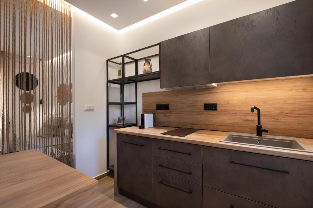 A kitchen or kitchenette at Apollonos at Heart of Plaka