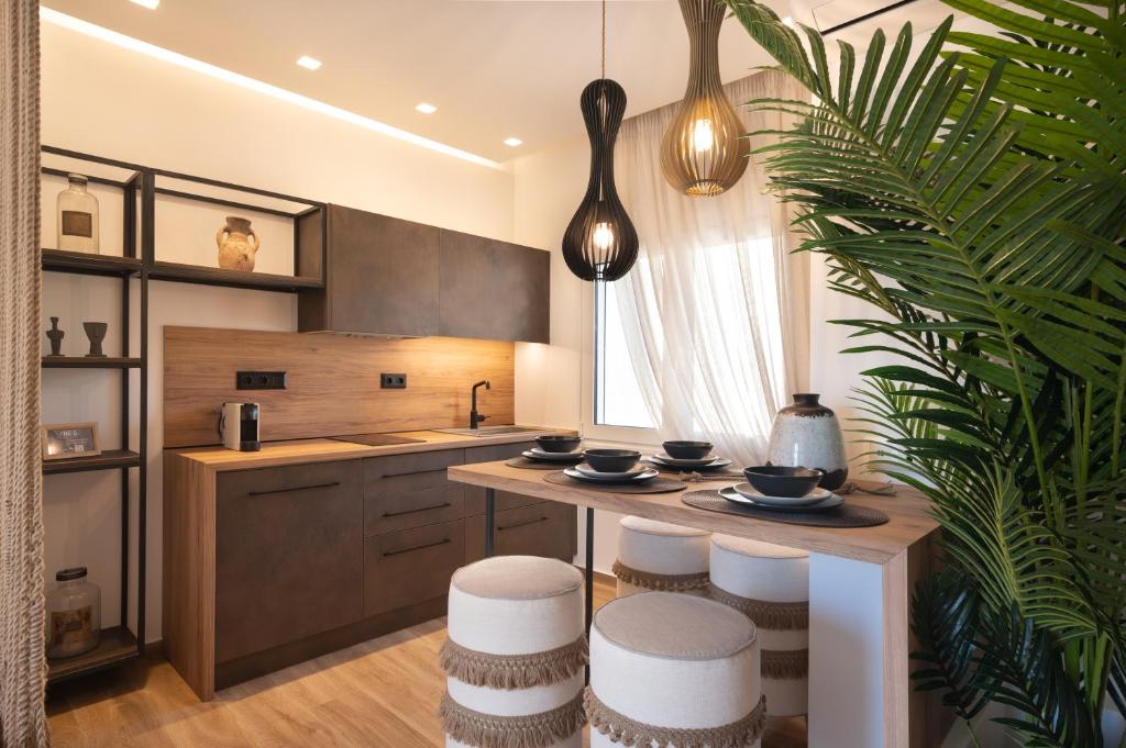 A kitchen or kitchenette at Apollonos at Heart of Plaka
