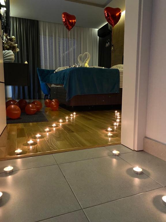 Postel nebo postele na pokoji v ubytování Spa Intimo Doboj