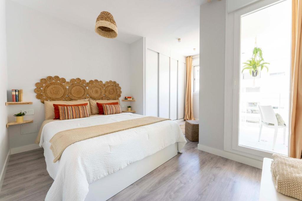 Postel nebo postele na pokoji v ubytování Apartamento de lujo de un dormitorio