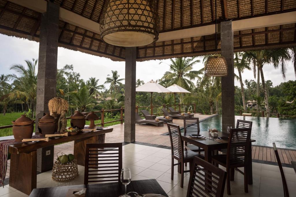 Bazén v ubytování Manyi Village Ubud nebo v jeho okolí