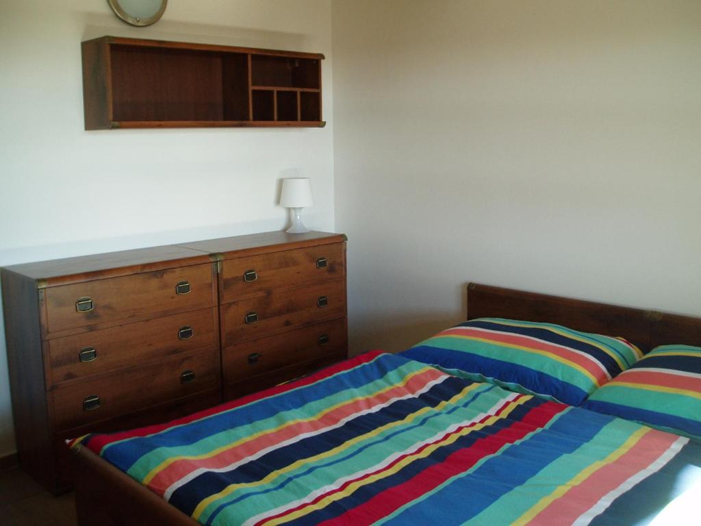 Postel nebo postele na pokoji v ubytování Cihlářská bouda, apartmán 307