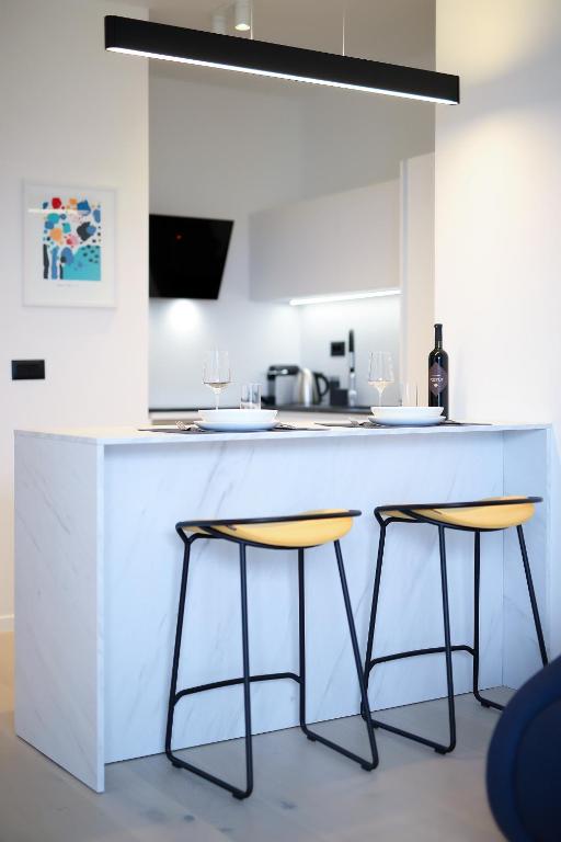 Kuchyňa alebo kuchynka v ubytovaní Blue Dot Apartment