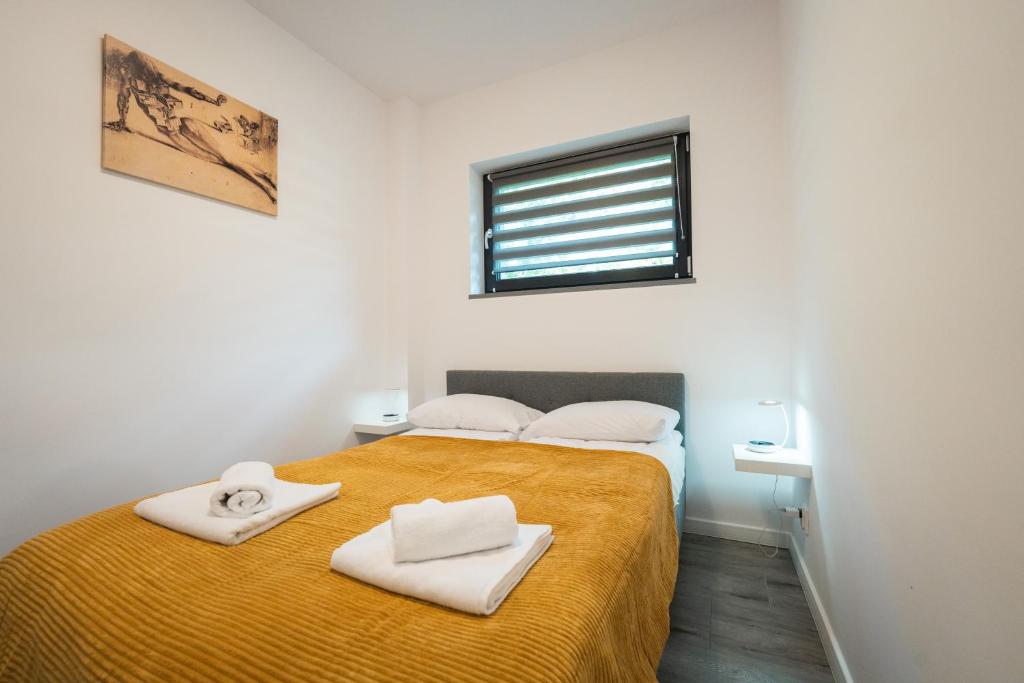 Posteľ alebo postele v izbe v ubytovaní Apartamenty Nadrzeczna nad Wisłą Dream Apart
