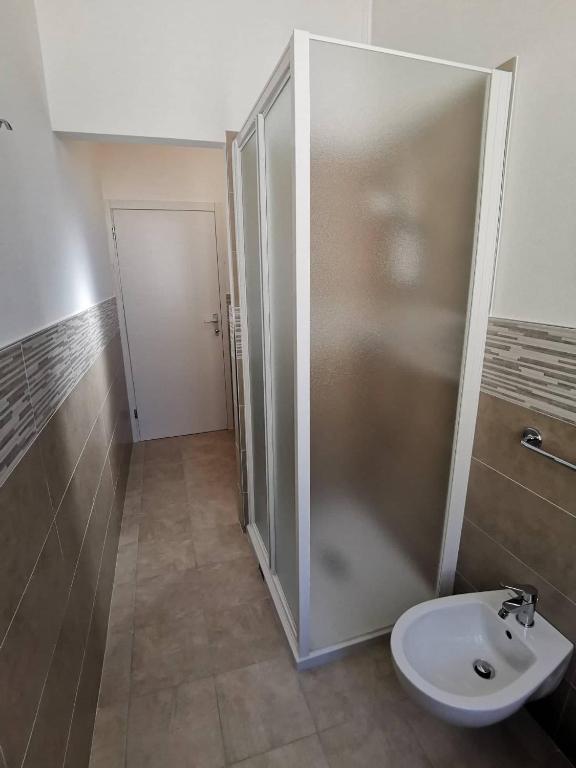 Koupelna v ubytování Hotel Cristoforo Colombo