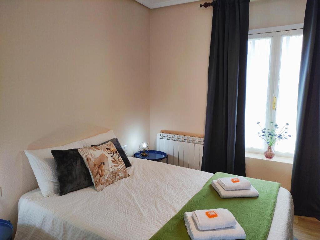 Posteľ alebo postele v izbe v ubytovaní Apartamento Itsasoa Barrika