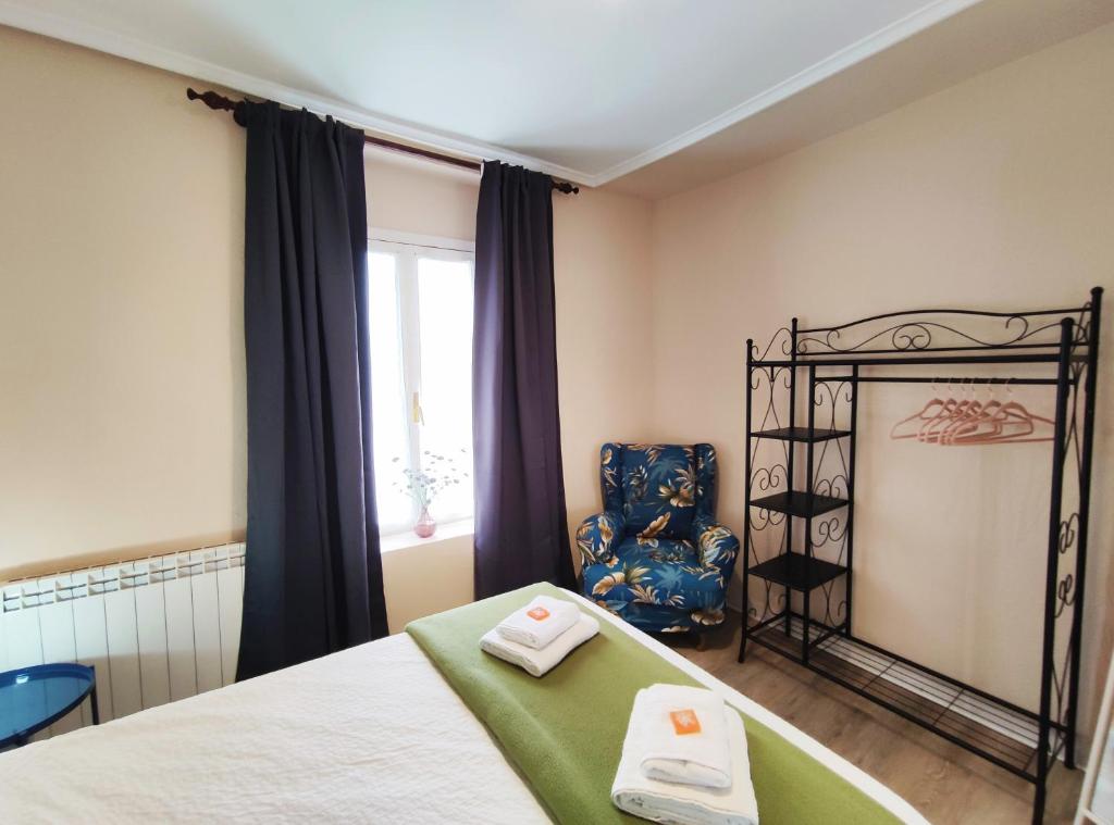 Posteľ alebo postele v izbe v ubytovaní Apartamento Itsasoa Barrika