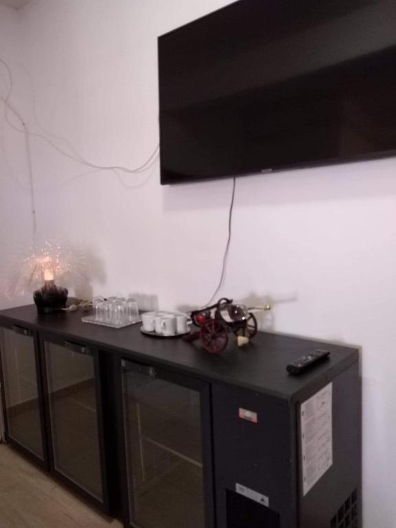 Kuchyň nebo kuchyňský kout v ubytování Pensiunea Diskret