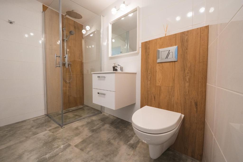 Kúpeľňa v ubytovaní Apartamenty Nadrzeczna nad Wisłą Dream Apart