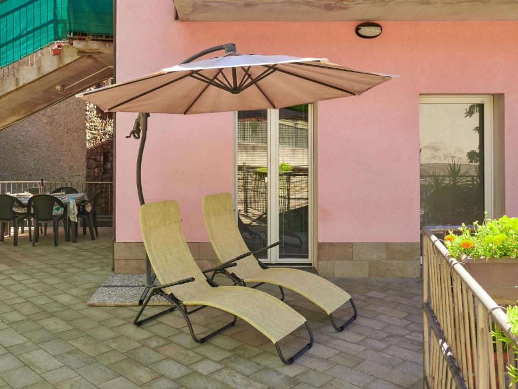 Patio nebo venkovní prostory v ubytování Apartment Minú by Interhome