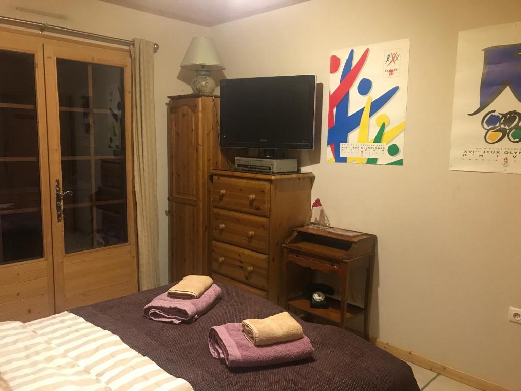 Postel nebo postele na pokoji v ubytování Chalet Esprit