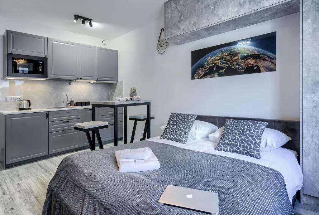 Kuchyňa alebo kuchynka v ubytovaní Wola Luxury Stay